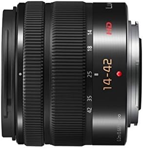 Side view of Panasonic LUMIX G Vario 14-42mm lens