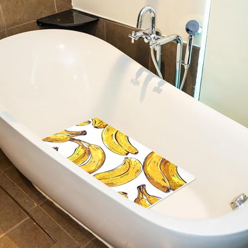 Tapis de bain antidérapant banane jaune extra long - 6