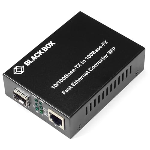 Black Box Network - LHC210A - Black Box Transceiver/Media Converter - 1 x Network (RJ-45) - Single-Mode, Multi-Mode - Fast Ethernet - 10/100Base-TX, 100Base-FX - 1 x Expansion Slots - SFP - 1 x SFP