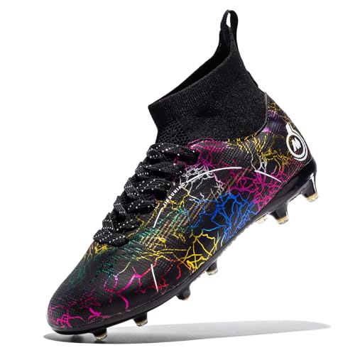 Boy Soccer Cleats Big Kids Soccer Shoes Professional Soccer Cleats Shoes,Unisex Soccer Sneakers for Little Kids Athletic