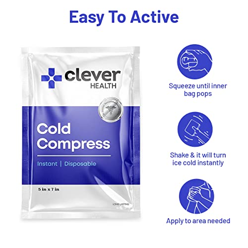 image for Clever Instant Cold Pack | Disposable Ice Packs - Cold Therapy - for I