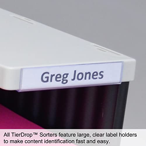 Ultimate Office Tierdrop Jumbo 12-Compartment High-Wall Sorter - Sorts Documents, Forms & Mail - Durable Construction Features Expandable, Modular, No-Tool Assembly Design #TOP6