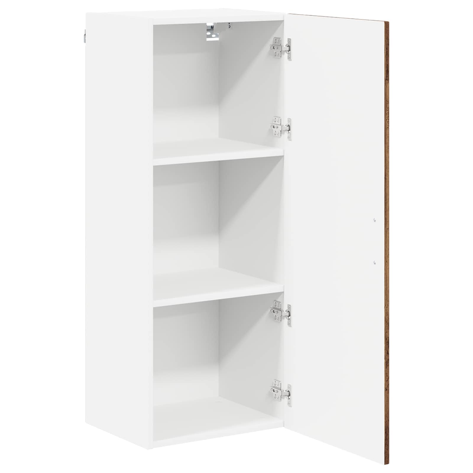 Mobile da cucina in legno, 40 x 31 x 100 cm, con 3 ripiani, 1 anta, per dispensa, stile credenza per interni