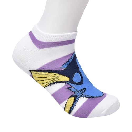 Disney 00 Decades No Show Socks Set,White,9/114