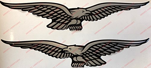 Stemma logo decal MOTO GUZZI, coppia adesivi