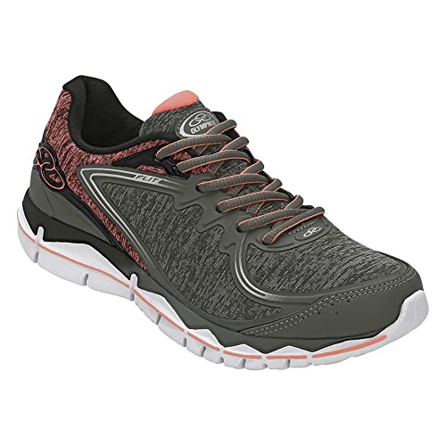 Tênis Flit 2, Olympikus, Feminino, Chumbo/Rosa, 38