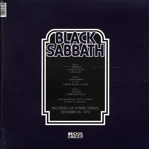 Miniatura 2 de BLACK SABBATH  LIVE IN PARIS 1970 - NEW SEALED SET