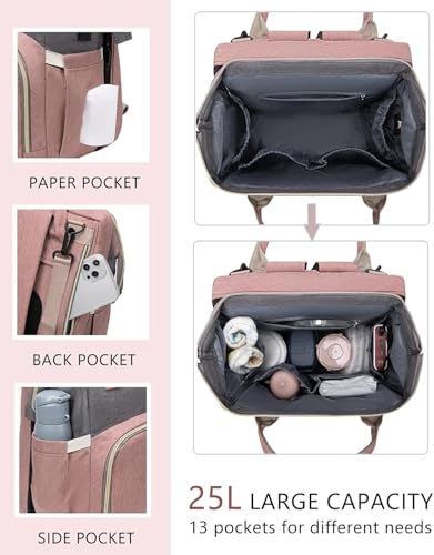 Image of Black boy Diaper Bag Backpack: Baby toddler Bags with Changing Station for Women Men Girls Mom Dad Large Travel Backpack Panaleras Modernas Para Bebe Nina Nino Newborn Essentials Baby New Born Gift