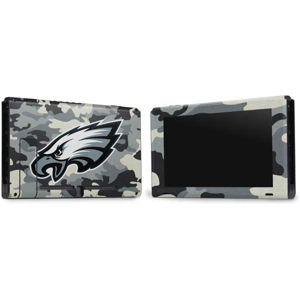 Skinit Decal Gaming Skin Compatible with Nintendo Switch Bundle - Officially Licensed NFL Philadelphia Eagles Camo Design