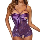 Lenceria Sexy para Mujer lingeri aexy Lingerie for Women Luxury Lingerie Lingerie ￼ Sexy Lingerie Plus Size Lingerie for Women Teddy trajes sexys de Mujer lencería lace Teddy Purple