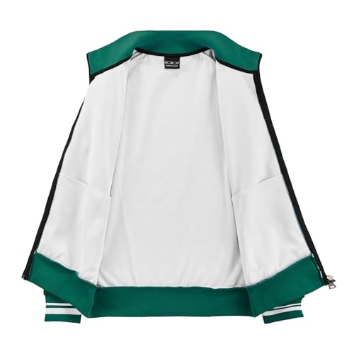 Men Tracksuits Full-zip Long Sleeve Plaid Track Jackets and Pants 2 Piece4