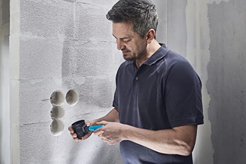 wolfcraft Hand-Held Enlarging Mill with Marking Tip I 4316000 I for Centre-Punching in plasterboard as Well as deburring and Expanding boreholes in Plastic - Image 4