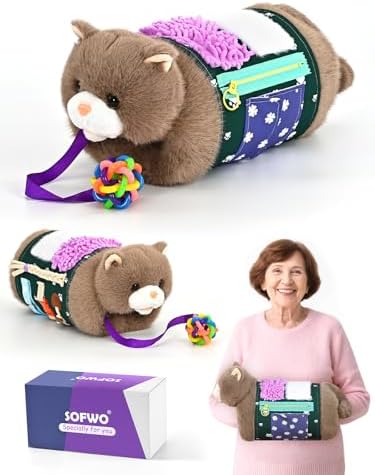 Fidget Blanket and Muff Cat for Adults with Dementia, Alzheimers ...