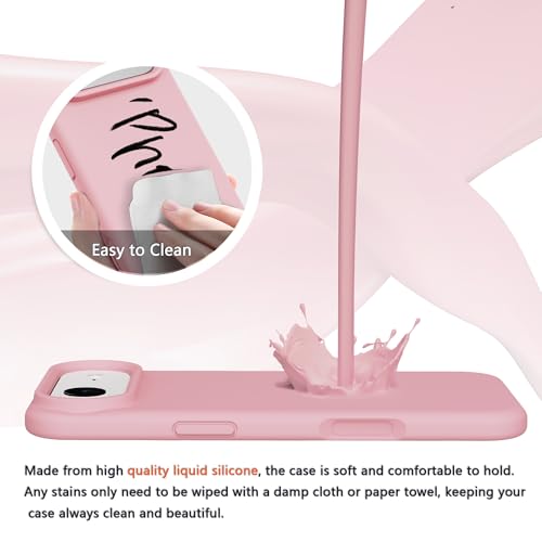 Image of iPhone air Case Silicone,Soft Microfiber Lining(Rose Pink)