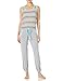 Bottoms Out Women's Printed Modal Tank and Elastic Cuff Sleep Set
