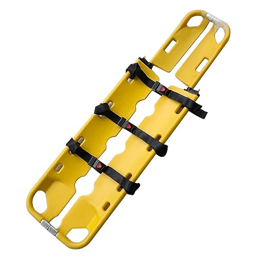 RIFWOVE First Responder EMT Backboard Spine Board Stretcher Immobilization Safe Straps, Folding Transport Stretcher Emergency, Spine Board Stretcher, Transfer EMT Backboard Immobilization