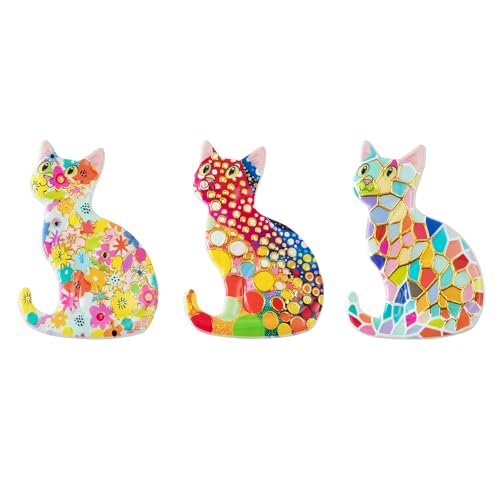 Imán de nevera gato 3D de resina Bamsod miniatura 6