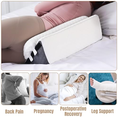 Hombys Adjustable Side Wedge Pillow For Sleeping,Memory Foam Positioning Wedge Pillow For Side Sleeping,Suitable For Pregnancy/Postoperative Back Pain thumb #1