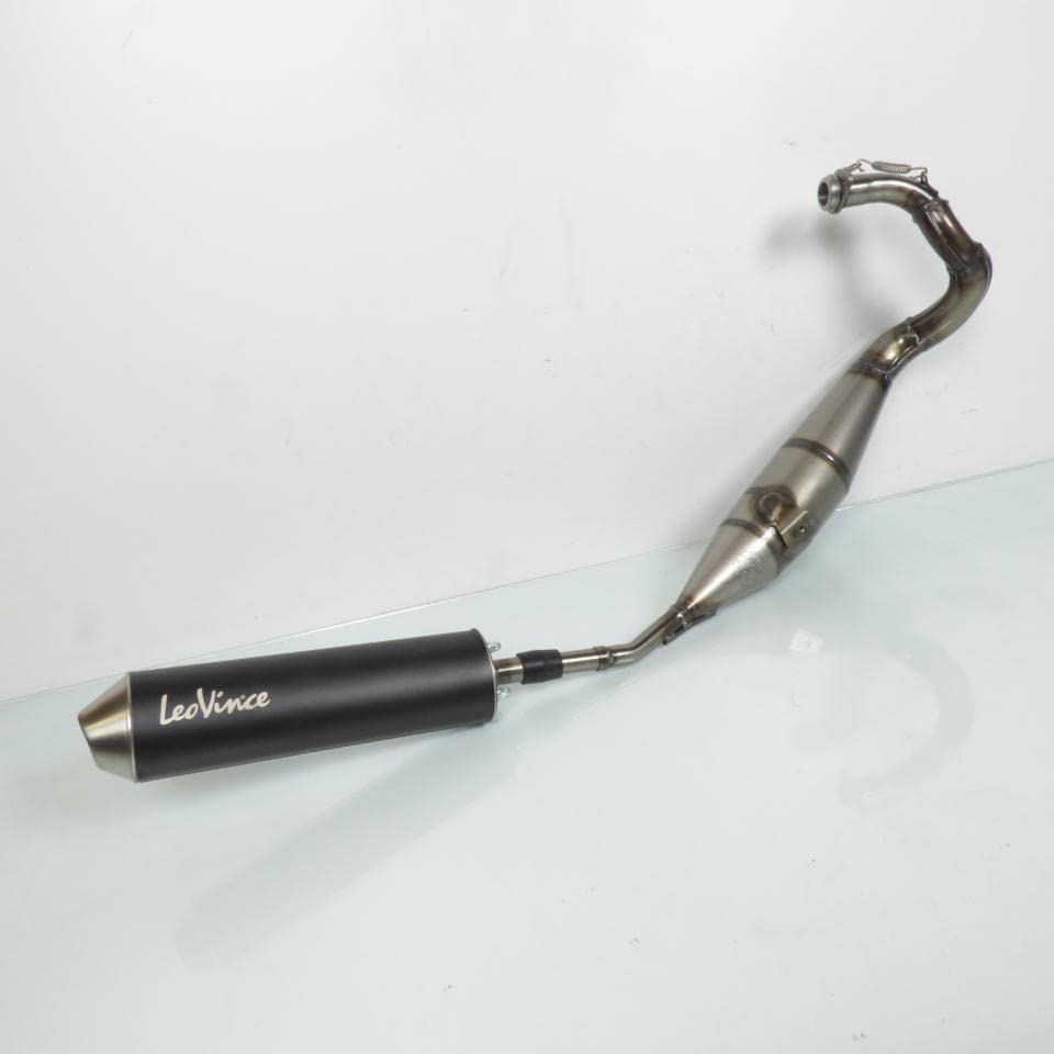 Leovince - Tubo de escape para moto Derbi 50 Senda Drd X-Treme 2004 a 2017 3408BN /HM V6 negro paso bajo