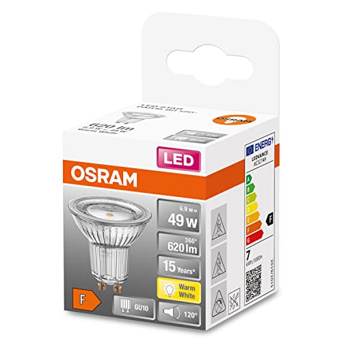 Osram Led Riflettore GU10 6,9W Bianco Caldo 120° - 4