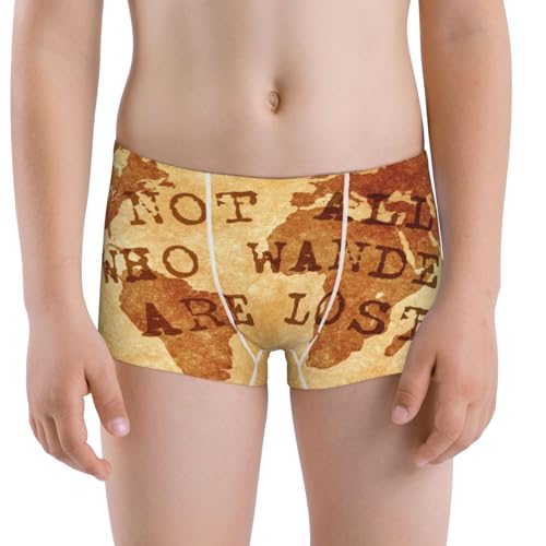 Boys' Cotton Boxer Brief Soft Underwear-Not All Those Who Wander Are Lost2