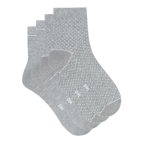 Dim Pack Calcetines Línea Good Fancy Mujer x2, Gris, Talla única