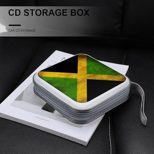 Evita arañazos con la funda para CD de Jamaica vintage rígida con cremallera 6
