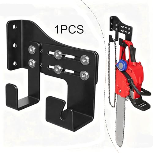 Support de tronçonneuse pour éviter les chutes et encombrements au garage