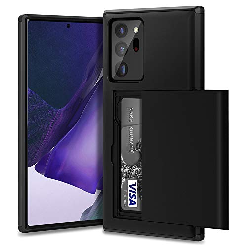 ACOCOBUY Funda para Samsung Galaxy Note 20 Ultra 5G [6.9 Pulgadas] A Prueba de Choques Carcasa con Soporte para Tarjetas Funda Antirrayas de Doble Capa para Samsung Galaxy Note 20 Ultra 5G [Negro]