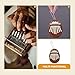 SEWACC Mini Kalimba Thumb Piano, 8 Key Portable Wooden Finger Thumb Piano Musical Instruments with Lanyard for Beginners