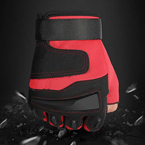 Luvas de ciclismo BESPORTBLE, luvas à prova de choque, meio dedo, luvas esportivas, luvas de mão par