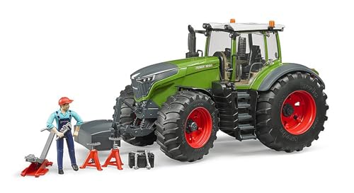 bruder 04041 - Fendt 1050 Vario avec mécanicien & équipement d'atelier - 1:16 Véhicules, Tracteur, Tracteur, Bulldog, Atelier de réparation, Artisan,...