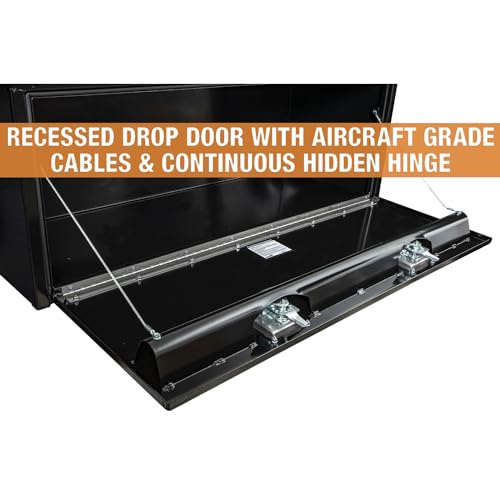 Buyers Products 1702310 Black Steel Underbody Truck Box with T-Handle Latch, 18 x 18 x 48 Inch, Contractor Toolbox With Durable Lock, Job Tool Chest For Storage And Organization - Thumbnail 5