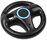 Ideal para juegos de carreras Wii Volante Controlador de Wii genérico para Kart Controlador (Negro)