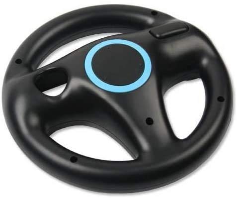 Wii Volante Controlador de Wii genérico para Kart Controlador (Negro) Cover