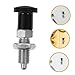 Veemoon 2PCS Stainless Steel Self-Locking Spring Loaded Plunger with Knob Indexing Pin for Industrial Applications