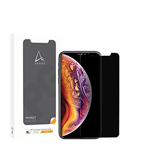 ARMOR Flexible Glass Screen Protector for iPhone 11 Pro Max/XS Max, Privacy Guard with Anti-Glare