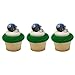 NFL New York Giants Football Helmet Cupcake Rings - 24 pc