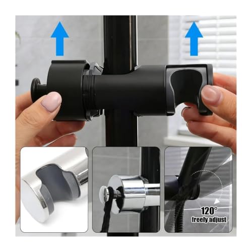 Support de pomme de douche robuste pour ajuster la hauteur du jet