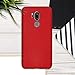 kwmobile Case Compatible with LG G7 ThinQ/Fit/One Case - Soft Slim Metallic TPU Silicone Cover - Metallic Dark Red