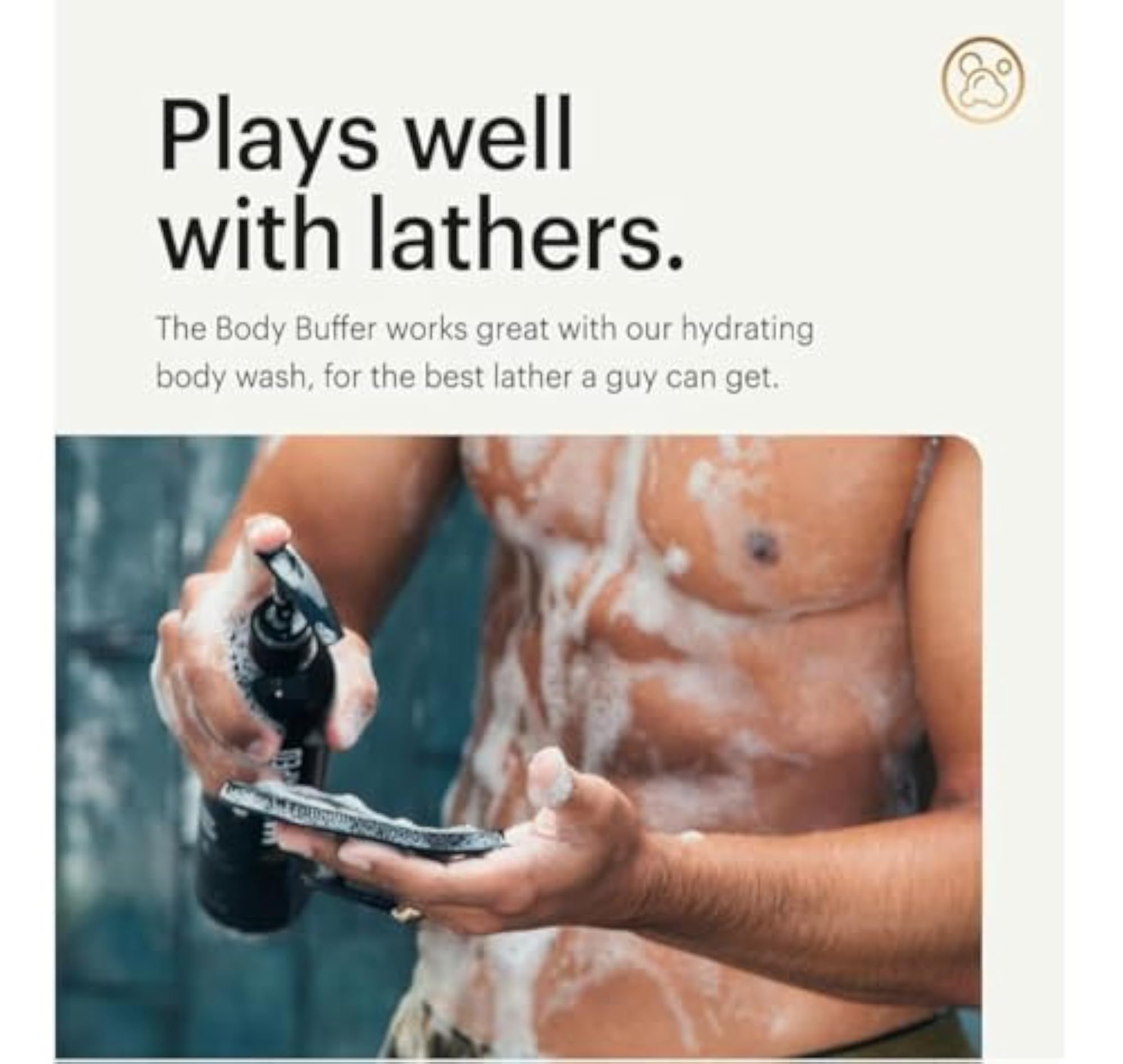 Silicone Body Exfoliator, Soft & Easy to Clean