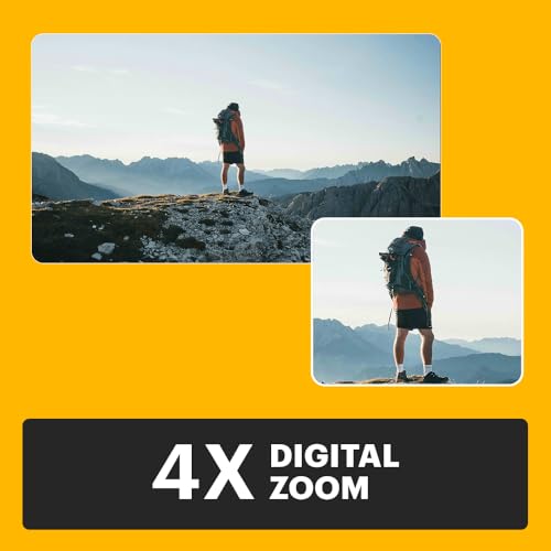 Kodak PIXPRO C1 Friendly Zoom Digital Camera - 13MP Compact Point and Shoot with 2.8” 180° Tilt LCD Flip Screen, Retro Vintage Design with 4X Zoom and 1080P Full HD Video for Travel, Vlogging, Black