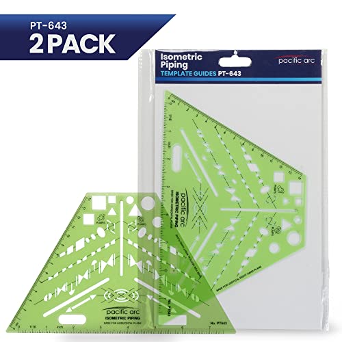 Image of 2 Pack - Pacific Arc Professional Plumbing Elevation Template Guide