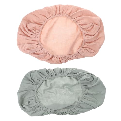 HAKIDZEL 2 Piezas Juego de Sábanas Bajeras para Cuna de de Muselina Transpirable y Cómoda Instalación Sencilla para Ropa de Cama en Habitación Infantil