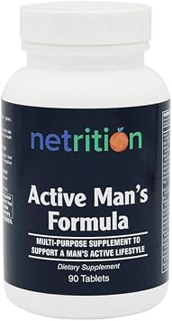 Netrition Active Mens Multivitamin Formula 90 Tablets