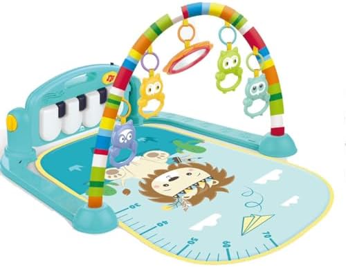 Tapete Ginásio Musical Para Menino Leão Azul