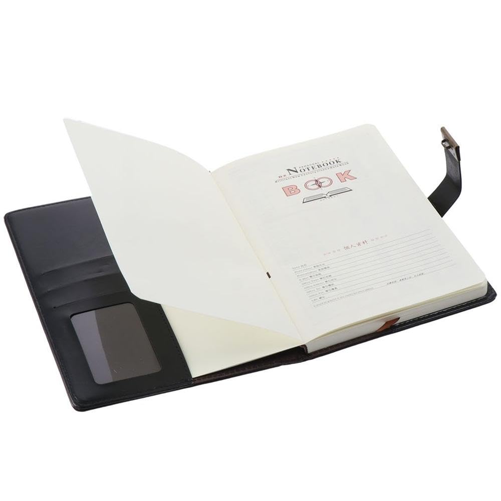Risedot 200 Pages Journal with Lock, Hot Foil Stamping Embossed Design Cover Black Diary - Image 3