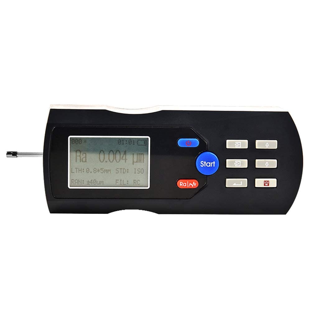 Misuratore di rugosità superficiale, tester di rugosità superficiale, misuratore di profilo, misuratore con diversi parametri, misurazione display LCD Ra Rz Ry Rq Rp Rm Rt
