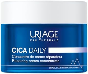 Uriage CICA Daily Repairing Concentrate Cream - Daily Moisturizer With Hyaluronic Acid, Vitamin B5 & Ceramides - Fragrance-Free - 50ml