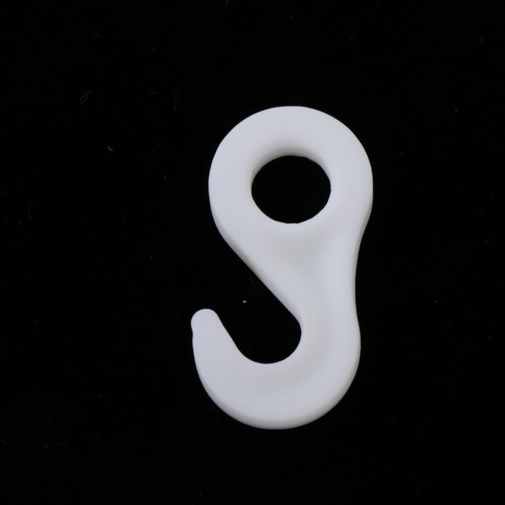 10Pcs/Set Fasten Hook for Tent Awning Tie Rope Bungee Cord End 3.6cm White | Sporting Goods | Outdoor Sports | Camping & Hiking | Camping Storage-image-6